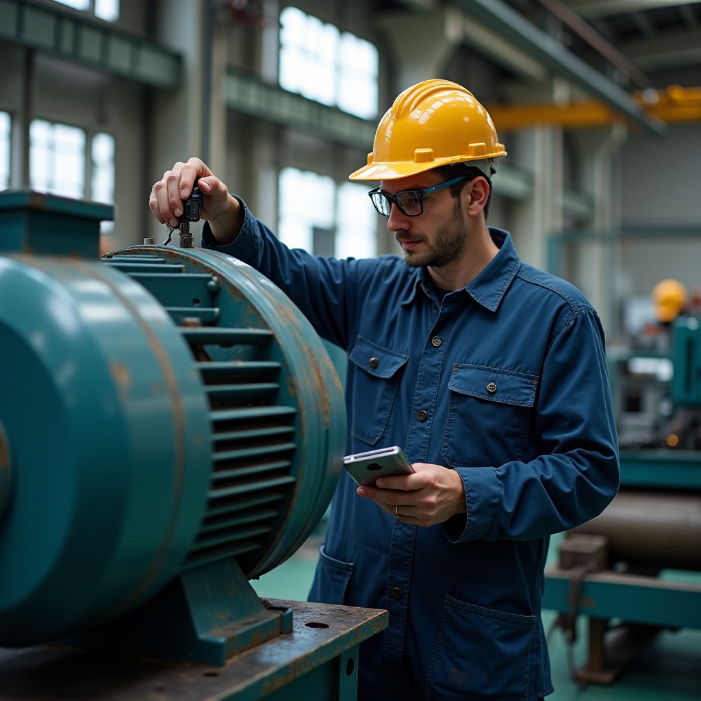 Industrial electrical motor maintenance